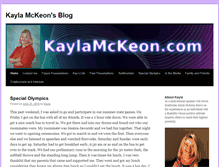 Tablet Screenshot of kaylamckeon.com